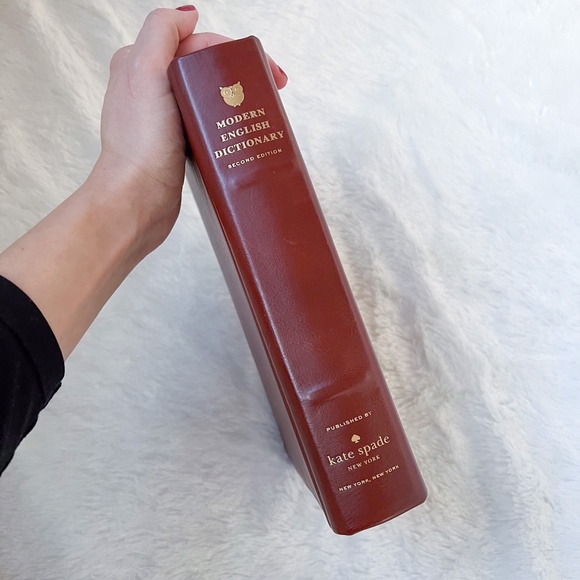 NWOT RARE Kate Spade Wordsmith Dictionary Clutch Toast Brown Camel Gold - Picture 15 of 15